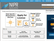 Tablet Screenshot of nipr.com